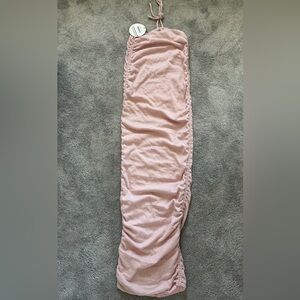 Babyboo Fashion NWT Valencia Pink Sparkle & Ruched Maxi Dress